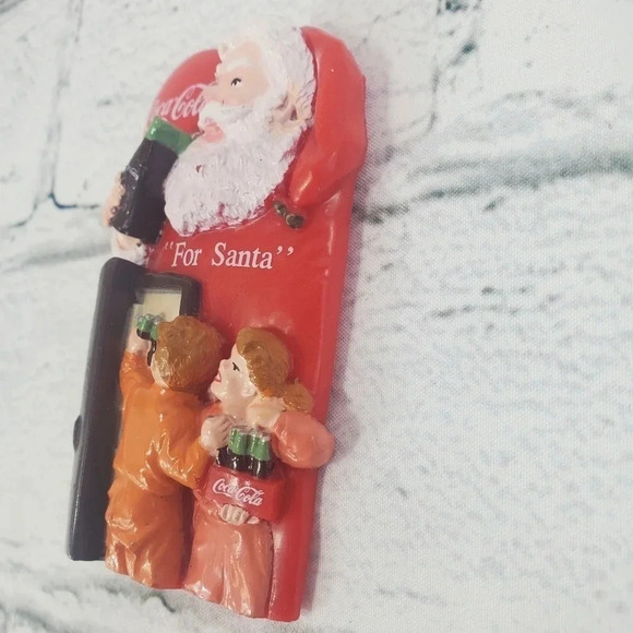 Coca Cola For Santa Coca Cola 90s Vintage Collectible Magnet 25 - Picture 2 of 7